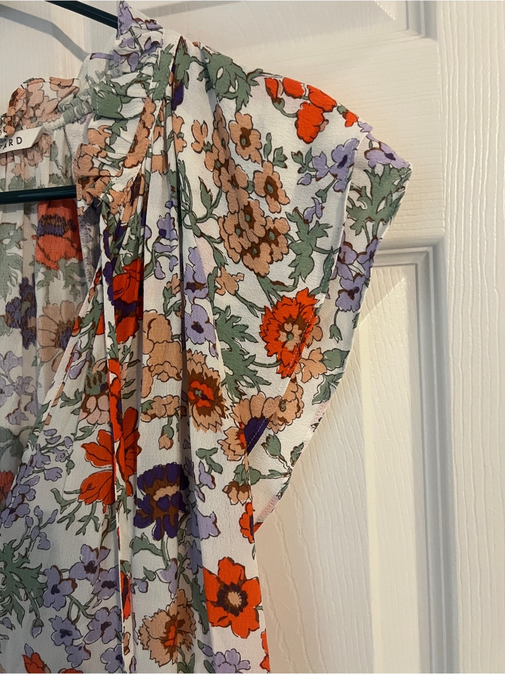 Veronica Beard Floral Boho Tiered Mini Dress Cottagecore Prairie Women’s 6 - Picture 5 of 10